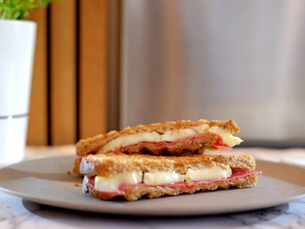 Tosti salami-brie