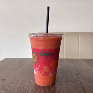 Smoothie aardbei en banaan